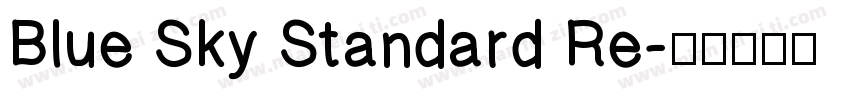 Blue Sky Standard Re字体转换